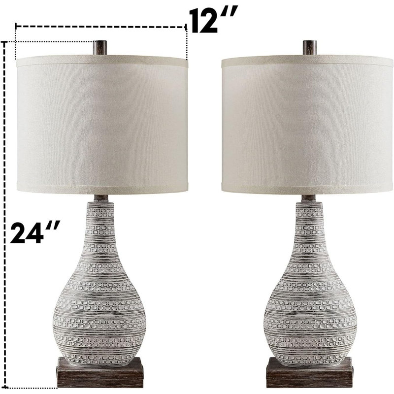 Dakota Fields Auckland Wood USB Table Lamp Wayfair